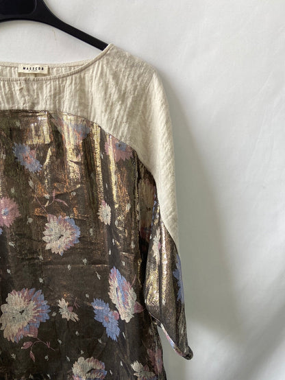 MASSCOB. Blusa brillante T.xs