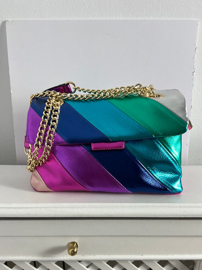 OTRAS. Bolso multicolor metálico