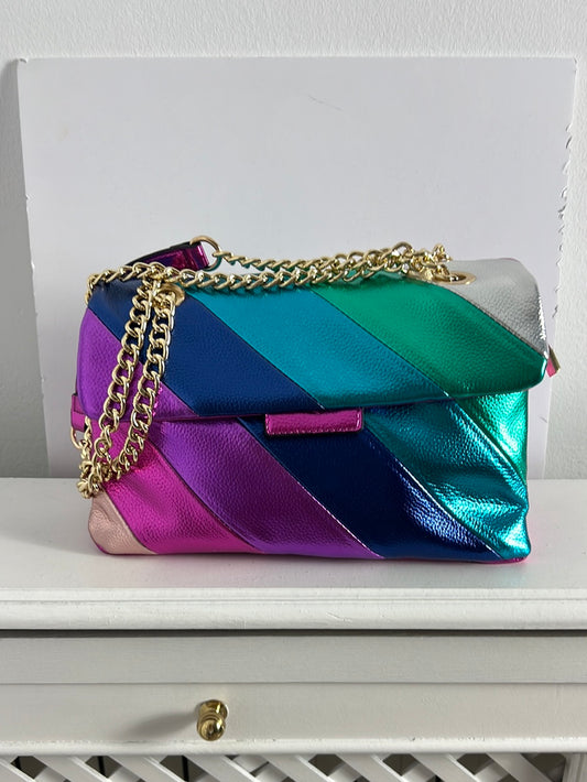 OTRAS. Bolso multicolor metálico