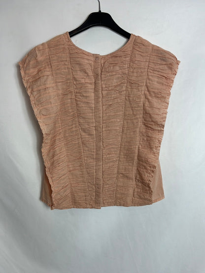 INTROPIA. Ruched pink top. Size 38