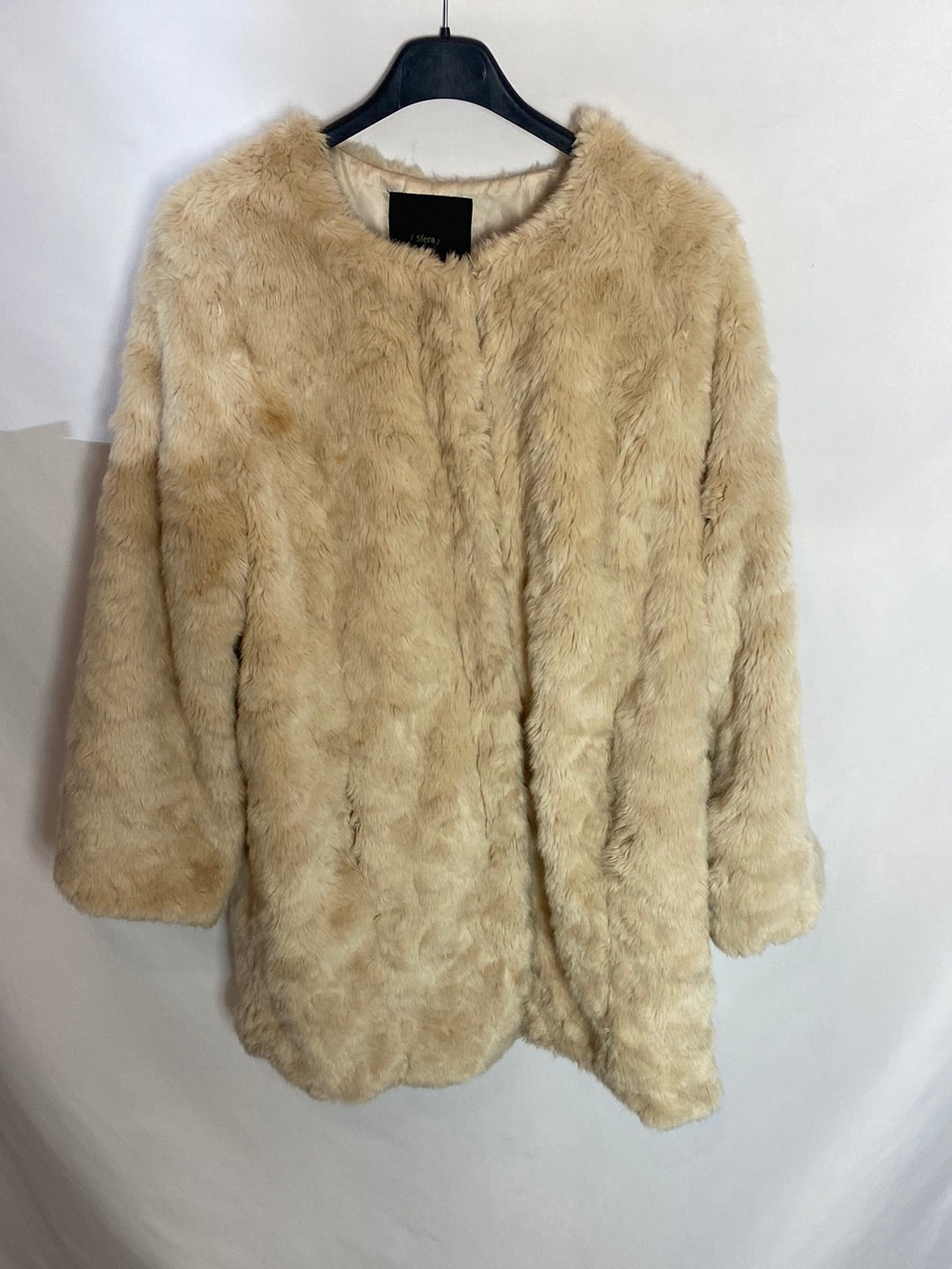 SFERA. Cream Sheepskin Coat Tm