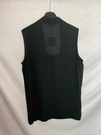 ELOGY. Blusa negra capa T. XL