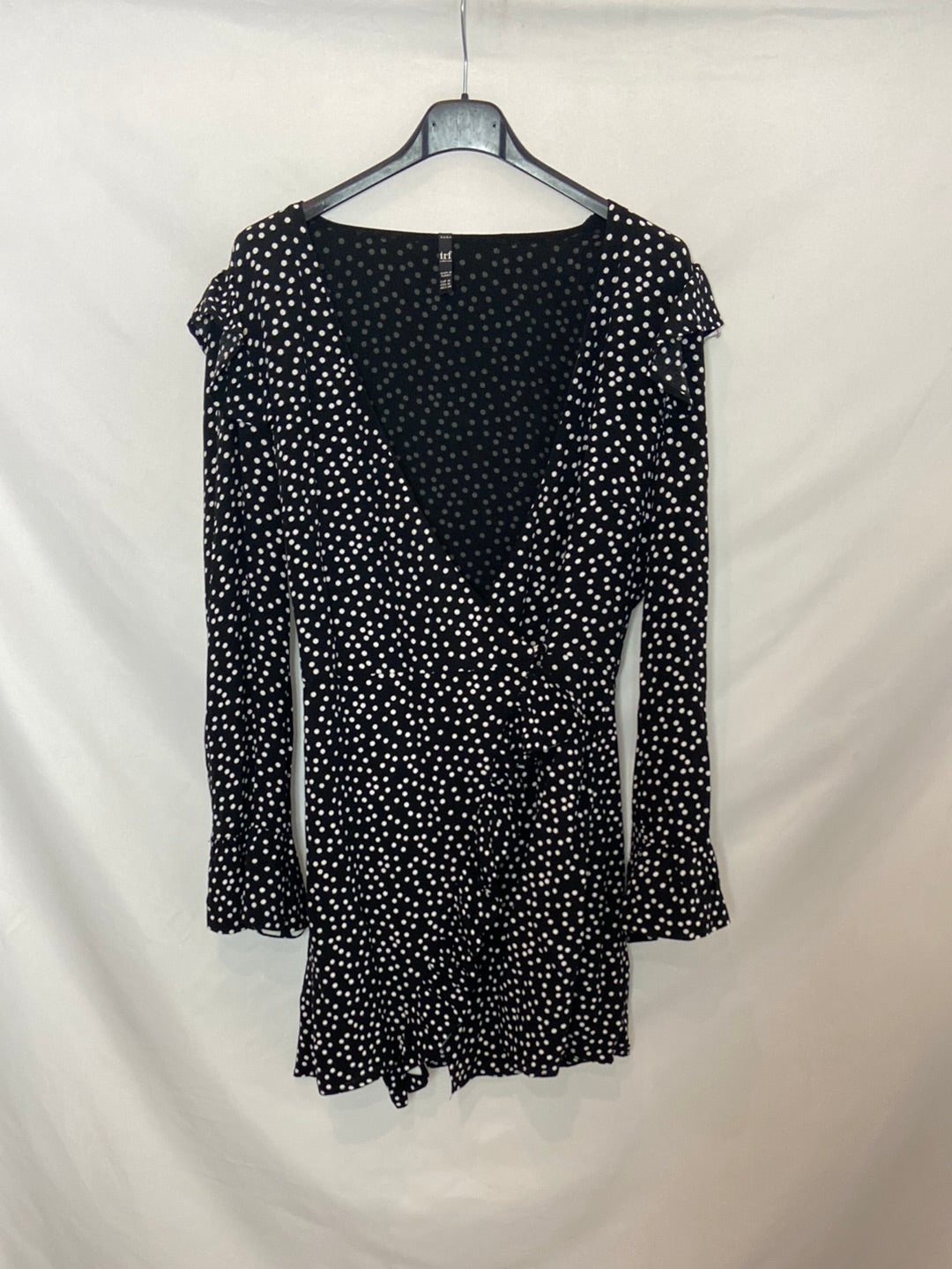 ZARA. Mono negro lunares T.m