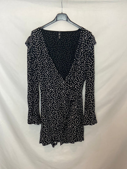 ZARA. Mono negro lunares T.m