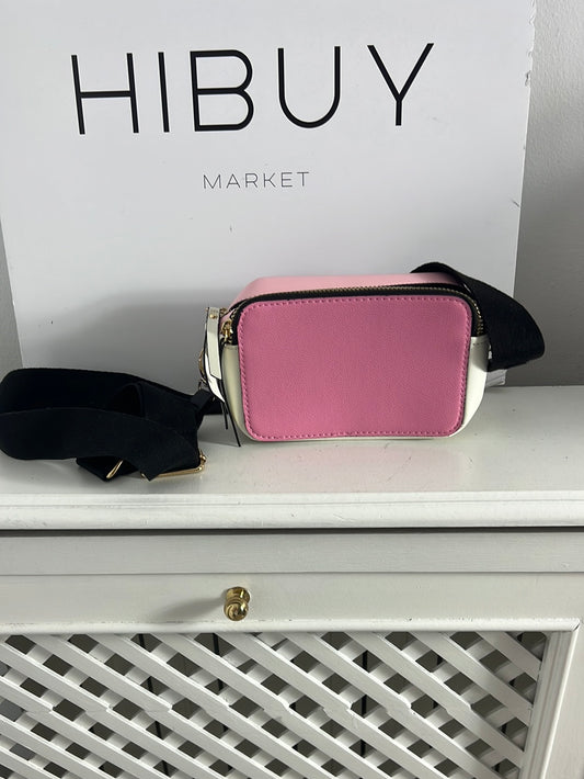 PRIMARK. Pink and white bag with fabric handle