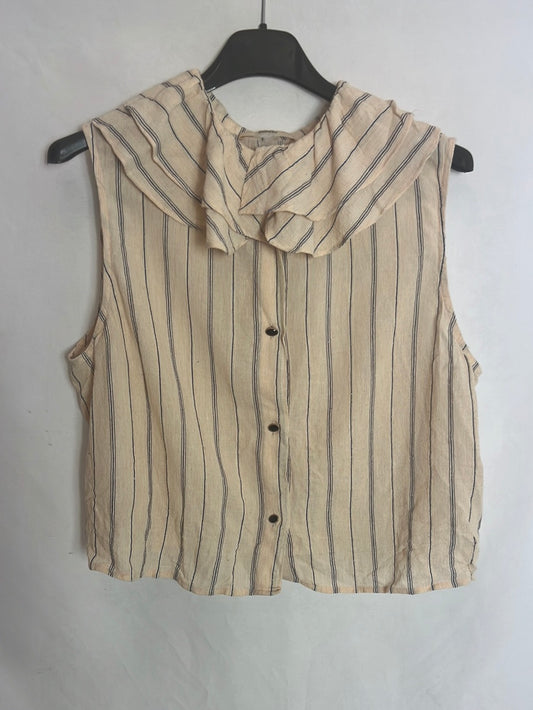 SESSUN. blusa beige rayas T.l