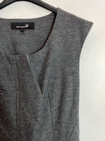 ISABEL MARANT. Vestido corto lana gris. T 1 (36)