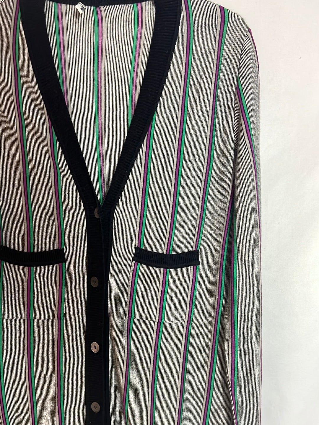 OTRAS. Cárdigan fino bolsillos. T S