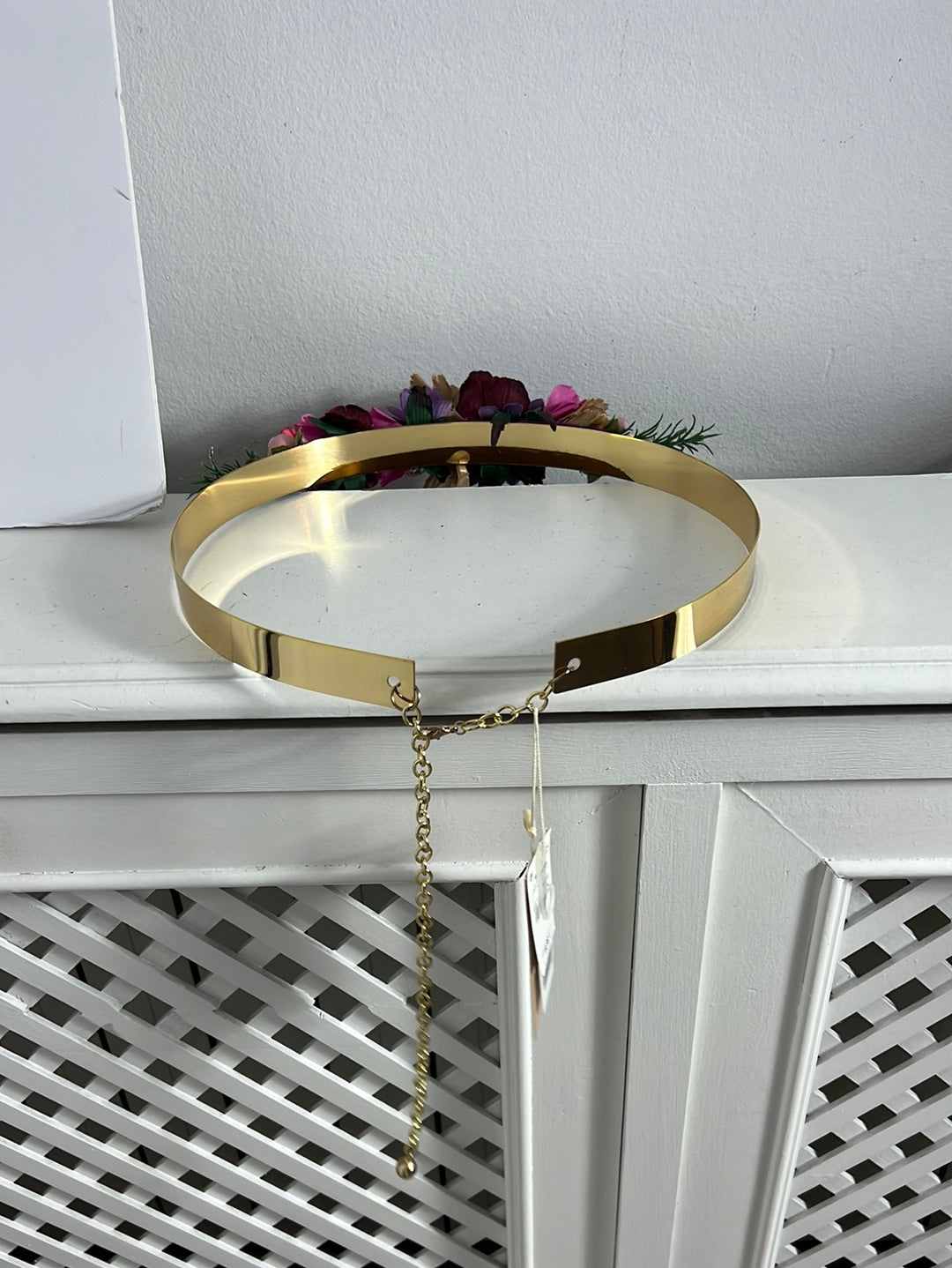 TINTORETTO. Cinturón rígido flores. T 90