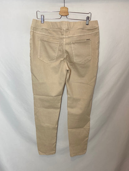 VIOLETA BY MANGO. Beige jeans, size 48