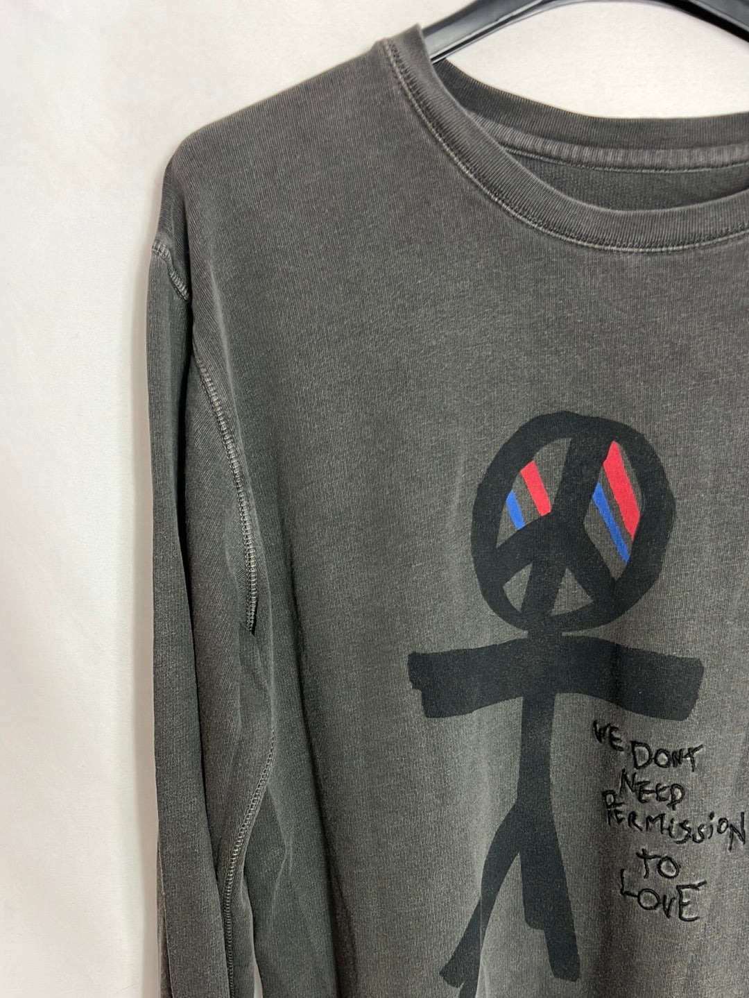 ZADIG&VOLTAIRE. Sudadera gris dibujos. T L