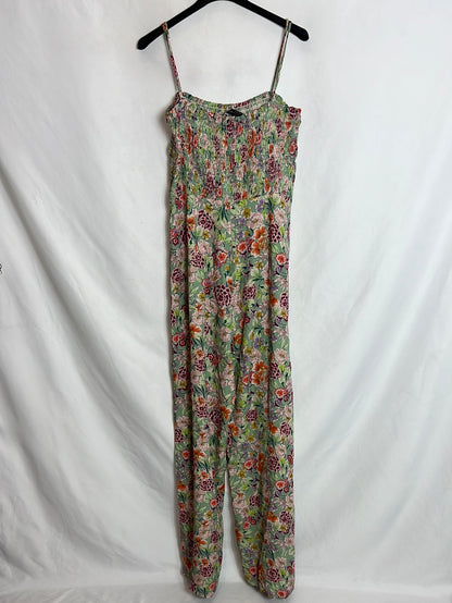 ZARA. Floral print long jumpsuit. Ts