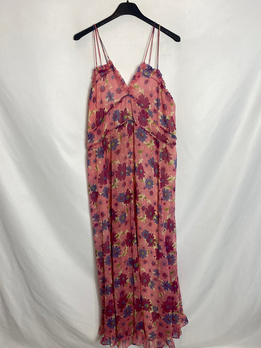 MANGO. Long strappy dress S..L