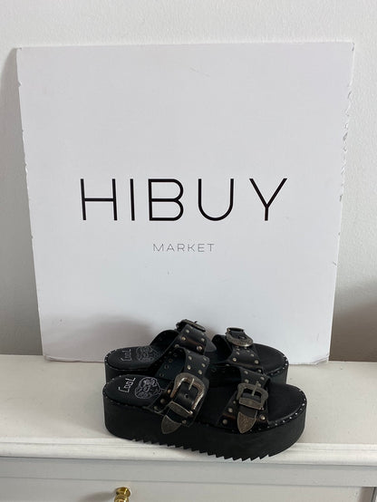 COOLWAY. Sandalias plataforma hebillas. T.37