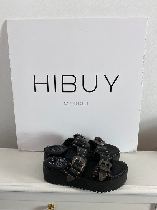 COOLWAY. Sandalias plataforma hebillas. T.37