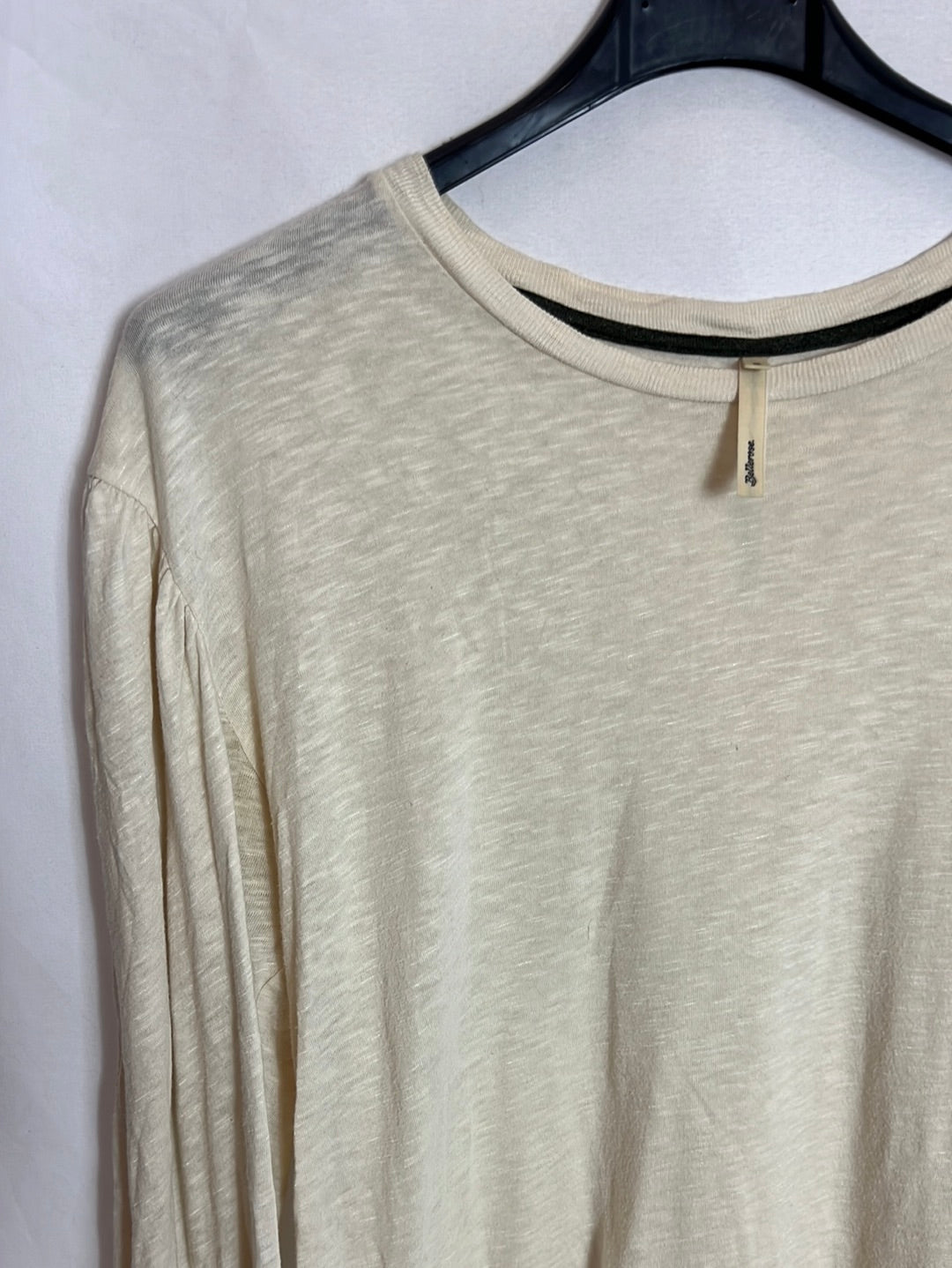 BELLEROSE. Thin beige T-shirt T.2(M)