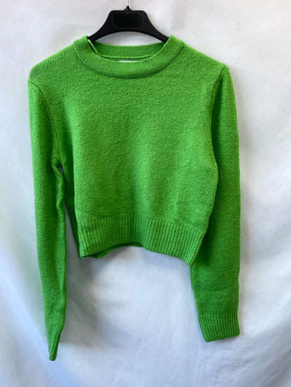 STRADIVARIUS.Jersey corto verde T.M