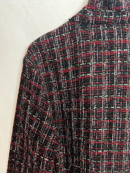 ZARA. Sobrecamisa tweed tricolor. T XL