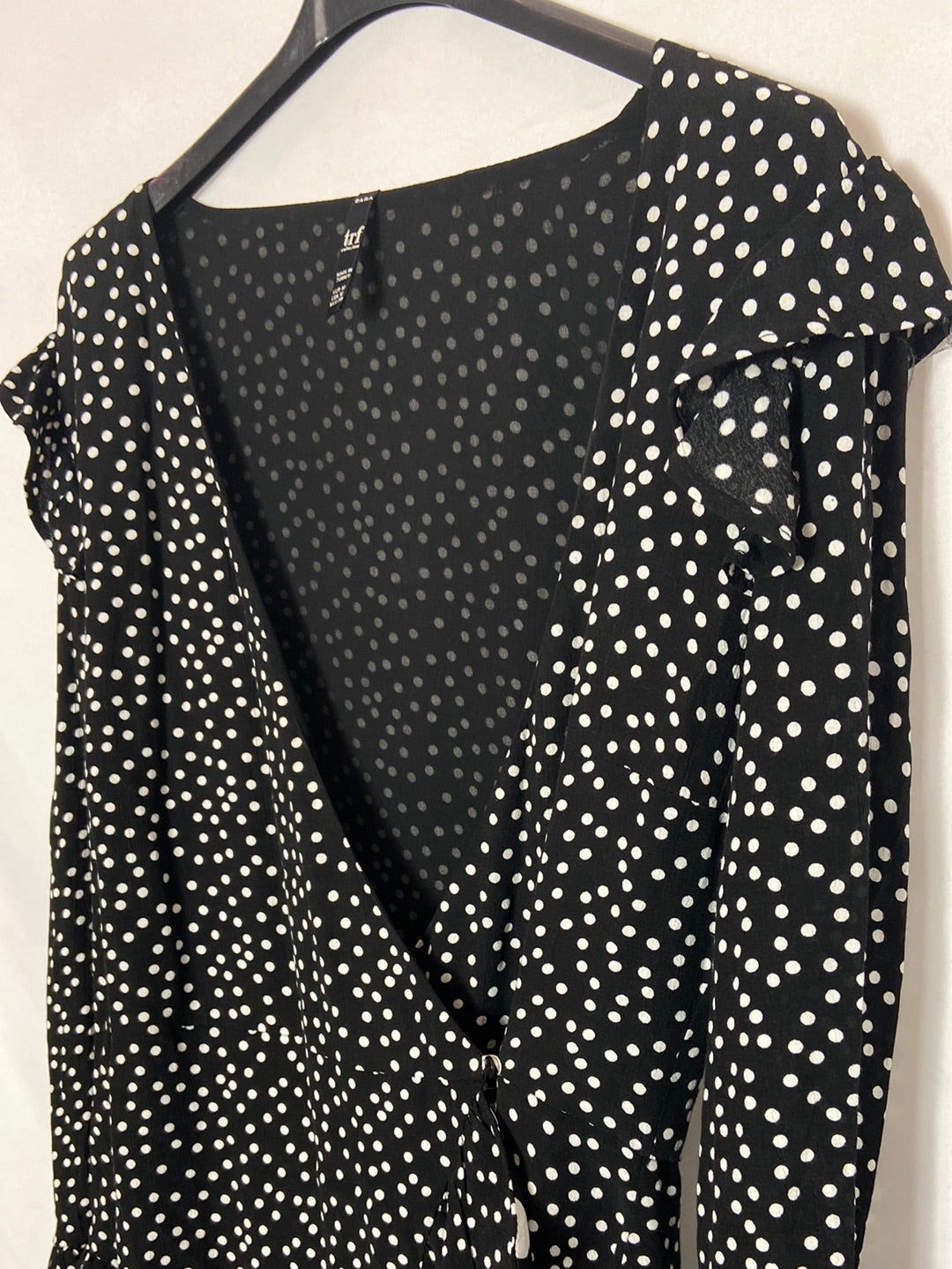 ZARA. Mono negro lunares T.m