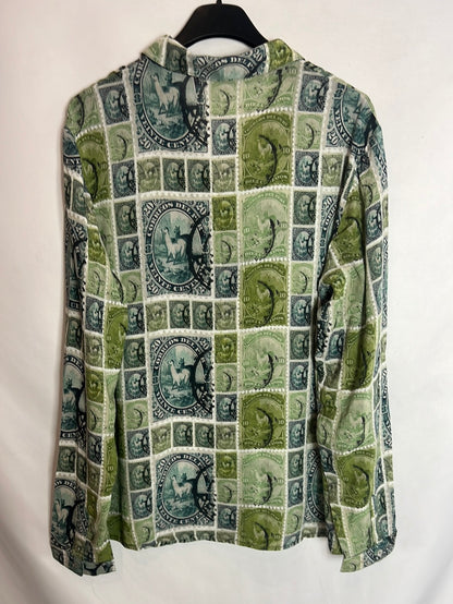 NICE THINGS. Flowy printed blouse T.44