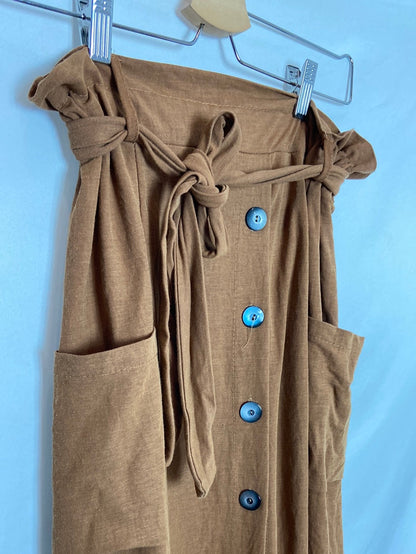 OTHERS. Brown midi skirt TU (S)