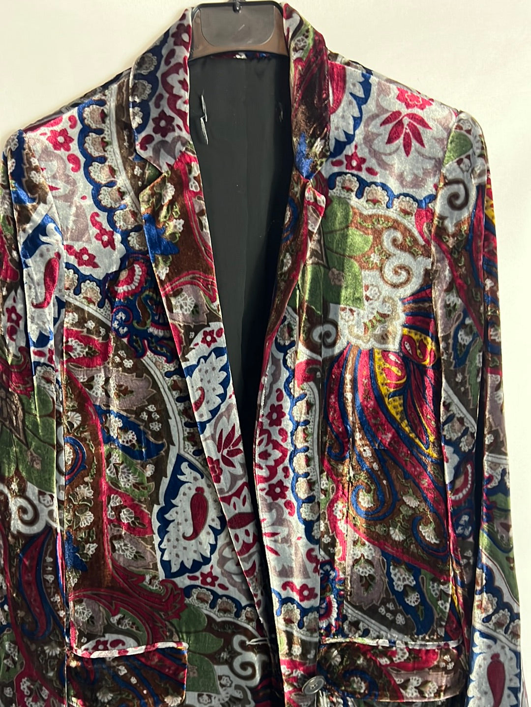 OTRAS. Blazer terciopelo estampada. T S