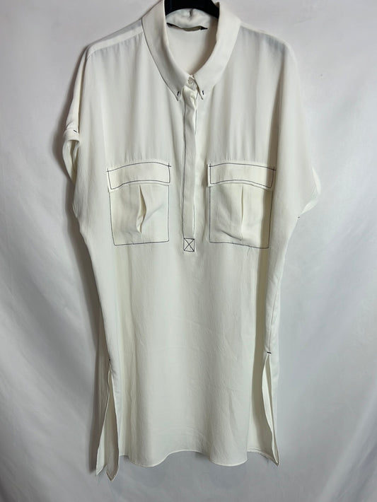ZARA Long flowing blouse with pockets. Size XL