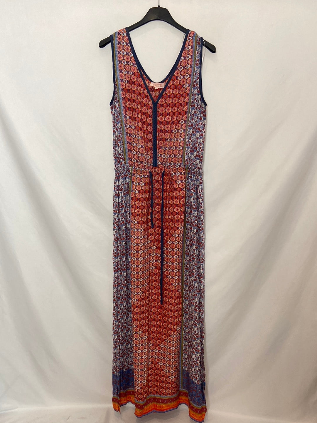 CLEMENTINA. Vestido largo multiestampado T.M