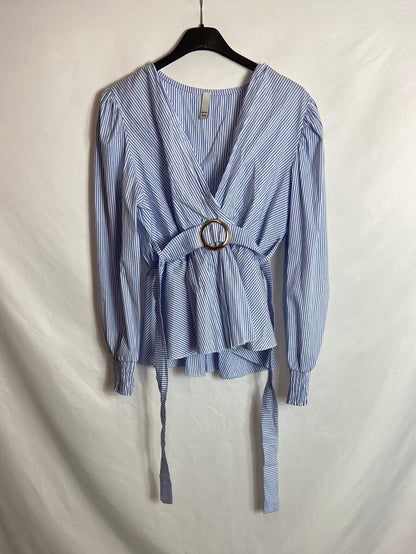 OTHER. Striped top with buckle detail TS/M