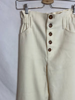 SEZANE. Pantalón blanco botones T.36