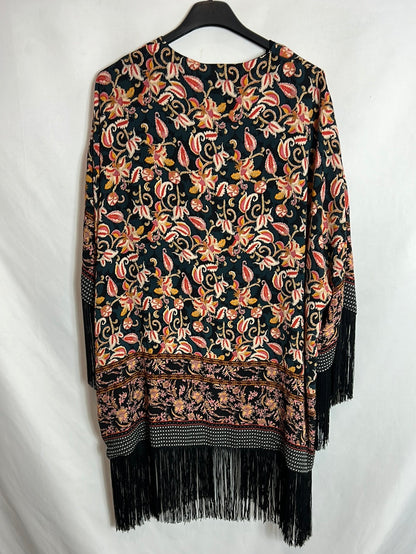 ZARA. Kimono estampado flores. T M