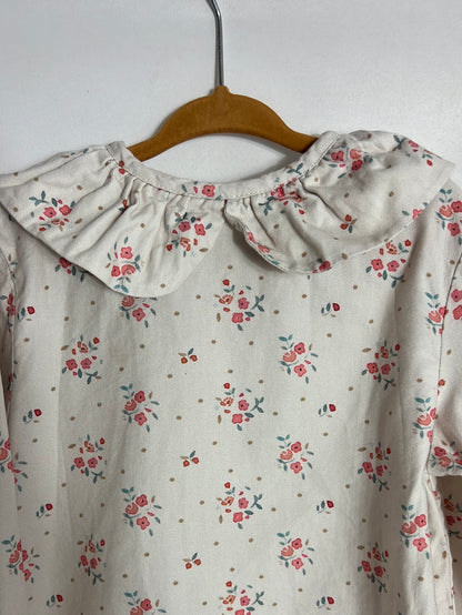 CLOVET PETIT. Light pink floral blouse. Size 6 years