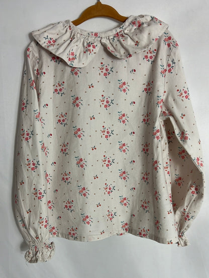CLOVET PETIT. Light pink floral blouse. Size 6 years