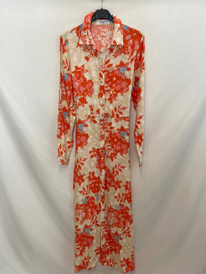 ESCANDELLE. Long printed shirt dress TS