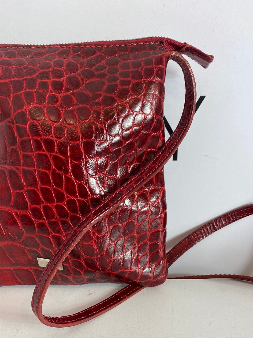 COCCINELLE. Red leather shoulder bag