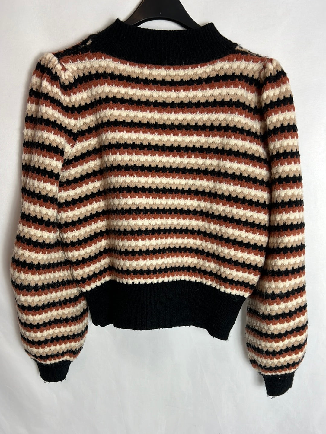 BISOU´S PROJECT. Jersey tricolor cuello perkins. T S