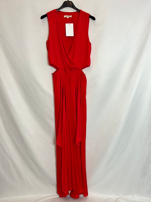 MAJE. Long asymmetrical red dress. Size 1 (34)