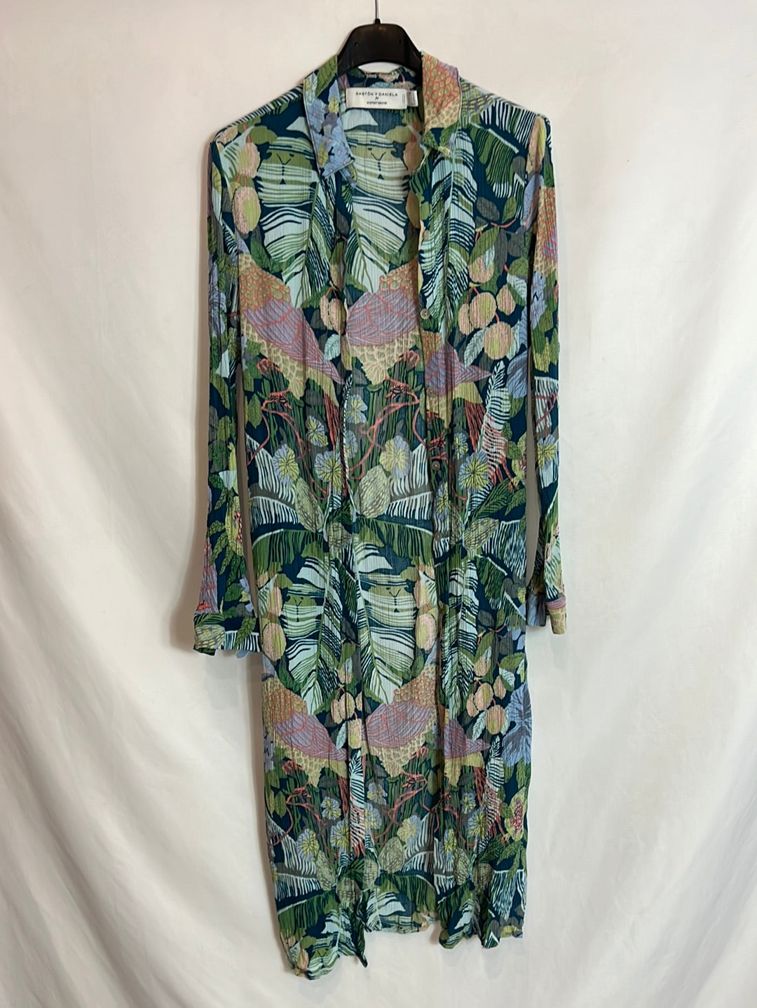 WOMEN´S SECRET. Kimono/bata flores abotonado. T S