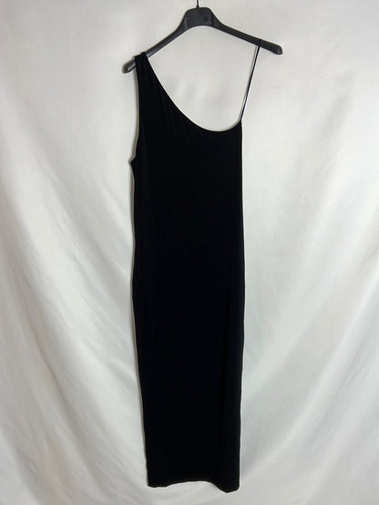 H&M. Vestido midi ajustado asimétrico. T 38