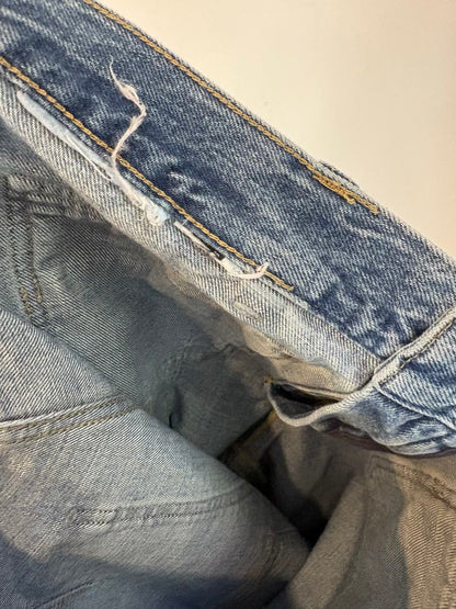 MASSIMO DUTTI. Denim pata ancha costura