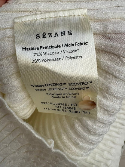 SÉZANE. Jersey fino mezcla color crudo