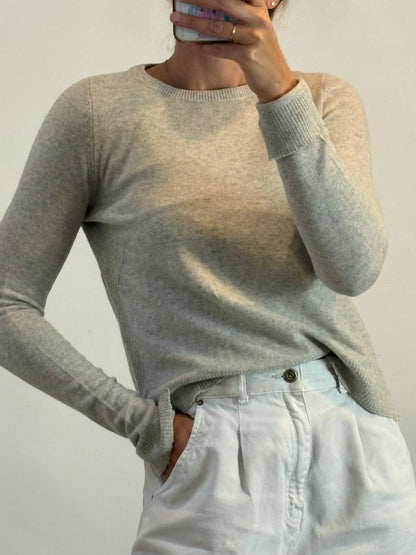 ZADIG & VOLTAIRE. Jersey gris claro 100% cashmere