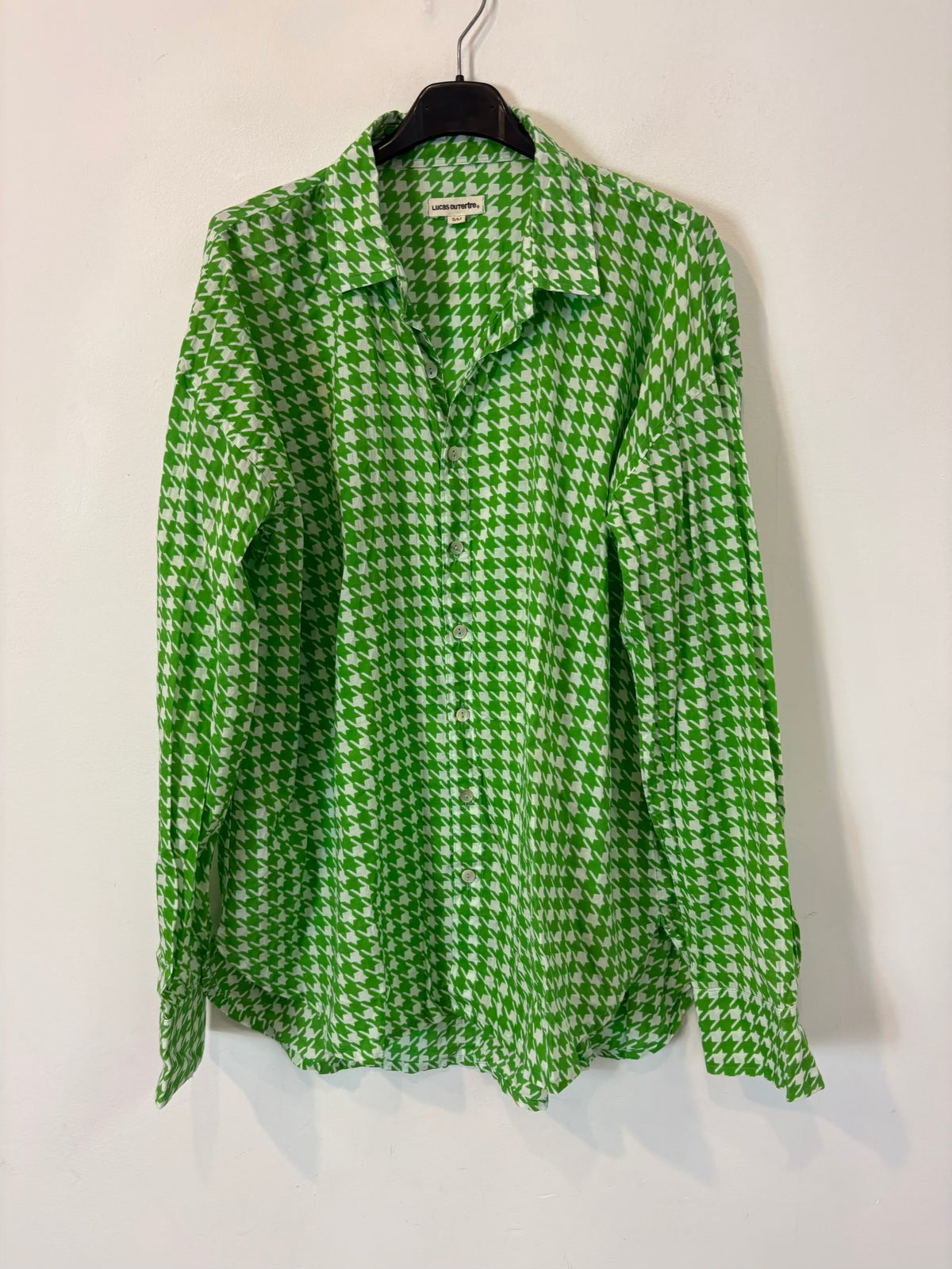 LUCAS DU TERTRE. Camisa estampada bicolor