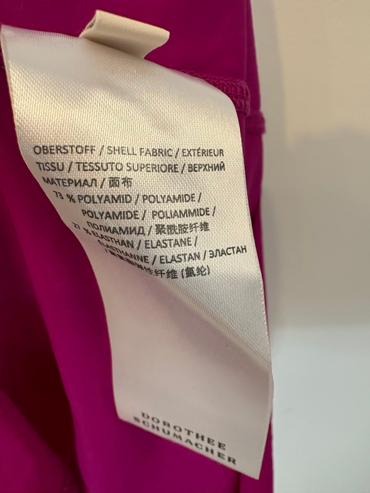 DOROTHEE SCHUMACHER. Top elastico fucsia