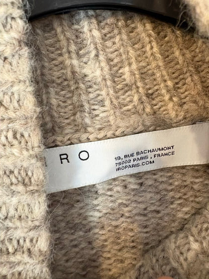 IRO. Jersey gris claro lana y alpaca