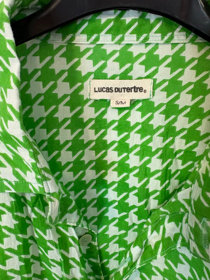LUCAS DU TERTRE. Camisa estampada bicolor