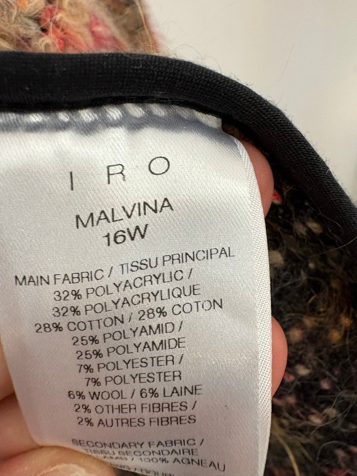 IRO. Chaqueta punto colores