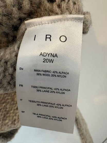 IRO. Jersey gris claro lana y alpaca