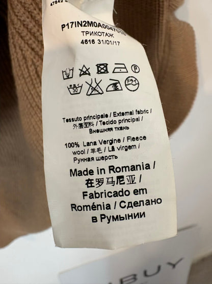Nº 21. Jersey lana  camel detalle mangas