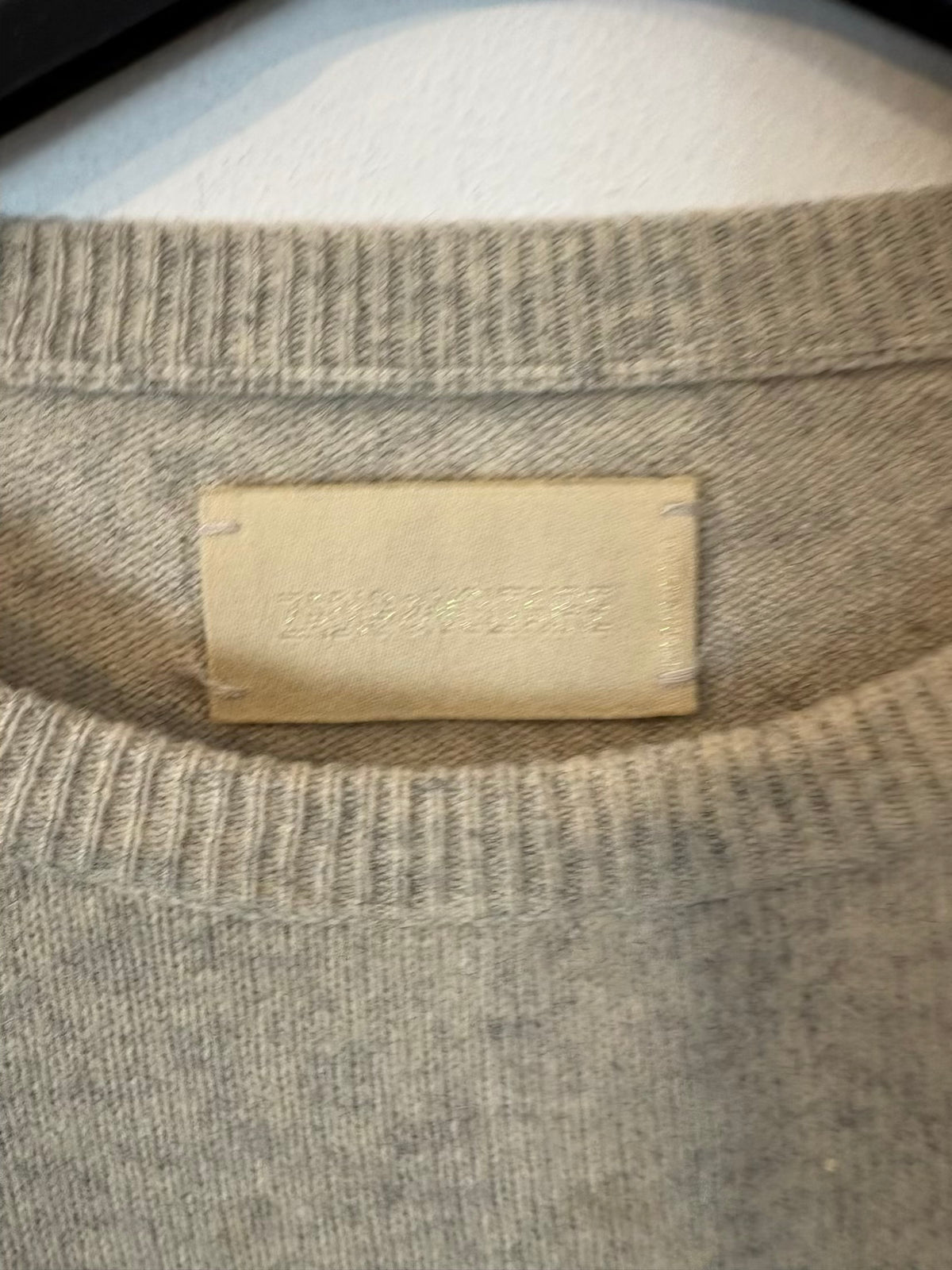 ZADIG & VOLTAIRE. Jersey gris claro 100% cashmere